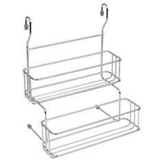 Полка двухъярусная малая для банок, Д240 Ш200 В295, хром Lemax