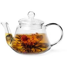 Чайник Fissman заварочный 800 мл со стальным фильтром (стекло) (9448)