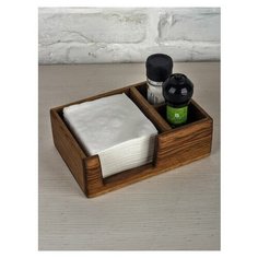 Салфетница из светлого дуба с отделениями под соль и перец Foxwoodrus