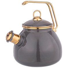 Чайник Agness эмалированный со свистком, серия deluxe, 3,0л свисток с титановым покрытием (951-142)