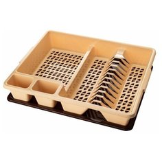 Сушилка для посуды ElfPlast, одноярусная, бежевый