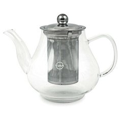 Чайник заварочный стеклянный "Каркаде" 1000мл с ситом из нерж.стали Tim A