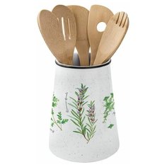 Подставка с 5 кухонными инструментами "Herbarium" в подарочной упаковке Easy Life