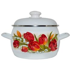 Кастрюля Лысьва Ласковый май 4213АП2/4 3,5л Лысьвенские эмали