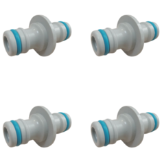 Двойник для быстрого соединения садовых шлангов 1/2-3/4 4шт. Element