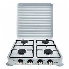 Газовая плита настольная 4-конфорочная DELTA D-2208 белая