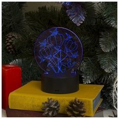 Подставка световая Luazon Lighting "Воздушные шары", 10 LED, USB, (от батареек), RGB (3785023)