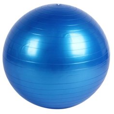 Фитбол, гимнастический мяч для занятий спортом, антивзрыв, глянцевый, синий, 45 см Icon