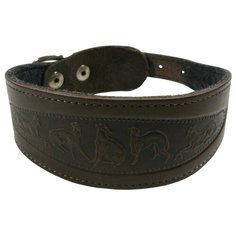 Ошейник ZOOexpress 0763 35 см коричневый