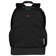 Рюкзак WENGER Quadma 610202, с отделением для ноутбука 16, черный, полиэстер, 30x17x43 см, 20 л