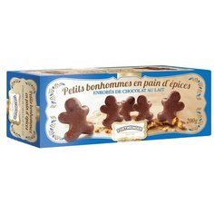 Пряничные человечки в молочном шоколаде в картонной коробке Fortwenger, 200 г