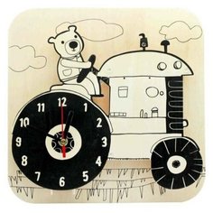 Robotime Набор для росписи Часы-конструктор Трактор-раскраска (AC225P)