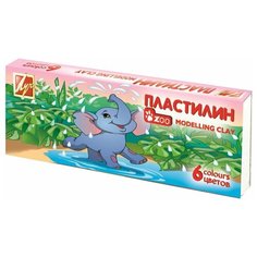 Пластилин Луч Zoo 6 цветов (19С1271-08)