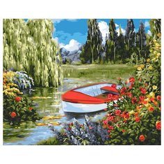 Greenwich Line Картина по номерам "Цветочная заводь", 40х50 см (КХ 30562)
