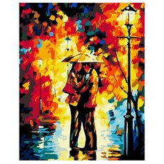 Белоснежка Картина по номерам "Поцелуй под дождем" 30х40 см (029-AS)