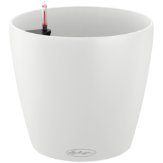 Кашпо LECHUZA CLASSICO Color 21 настольное с автополивом с субстратом в комплекте 21.5х20.5 см белый