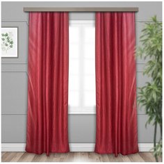 Портьеры Witerra Тергалет на ленте 260 см бордо