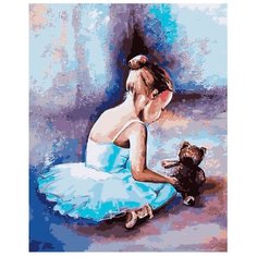 Цветной Картина по номерам "Балерина. Первые шаги" 40х50 см (MG2056)