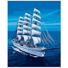 Цветной Картина по номерам "Белоснежный парусник" 40х50 см (GX8866)
