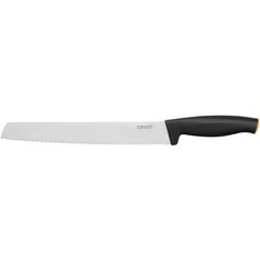 Нож для хлеба FISKARS Functional Form, лезвие 23 см, серебристый/черный