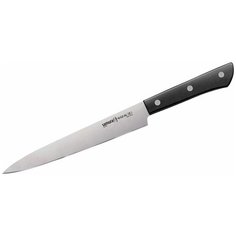 Нож филейный Samura Harakiri, лезвие 19.6 см, черный