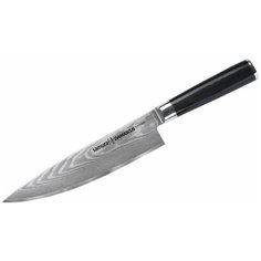 Шеф-нож Samura Damascus, лезвие 20 см, черный