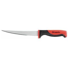 Шеф-нож matrix Silver teflon fillet, лезвие 16 см, черный/красный