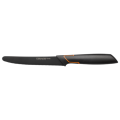 Нож для томатов FISKARS Edge, лезвие 13 см, черный/оранжевый