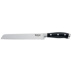 Нож для хлеба Tefal Character, лезвие 20 см, черный
