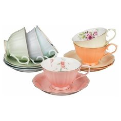 Чайный сервиз Lefard Времена года 760-491, 6 персон, 12 предм., пастельный