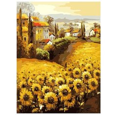 Белоснежка Картина по номерам "Подсолнухи Прованса" 30х40 см (164-AS)
