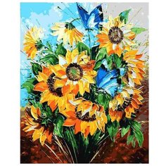 Белоснежка Картина по номерам "Летний букет" 40х50 см (095-АВ)