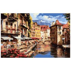 Белоснежка Картина по номерам "Вечер в Анси" 40х50 см (623-АВ)