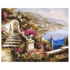 Белоснежка Картина по номерам "Вид на море" 40х50 см (164-AB)