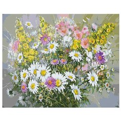 Белоснежка Картина по номерам "Букет с ромашками" 40х50 см (043-AB)