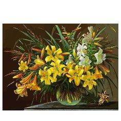 Белоснежка Картина по номерам "Золотая лилия" 30х40 см (133-AS)