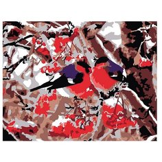 Molly Картина по номерам "Снегири" 15х20 см (KH0043/1)