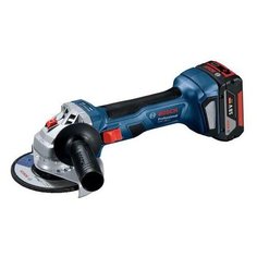 Аккумуляторная УШМ BOSCH GWS 180-Li 4.0Ач x2, GAL 18V-40 кейс, 125 мм