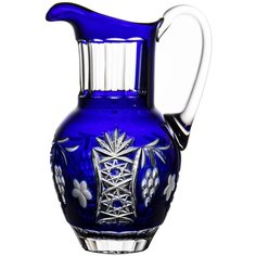 Кувшин Ajka Crystal Grape 1.2 л cobalt blue