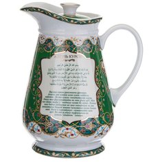 Подарочный кувшин Lefard Сура 86-2027 1.5 л белый/зеленый