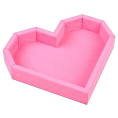 Кашпо Дарим красиво Сердце 26.5 x 24 x 4.5 см розовый