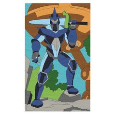 Школа талантов Картина по номерам "Стальной робот" 20х30 см (4798418)