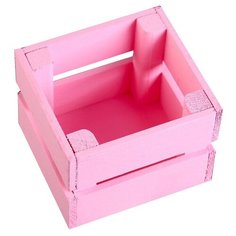 Кашпо Дарим красиво Однушка Лайт, 12х11х9 см розовый светлый