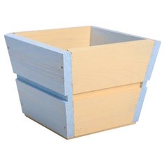 Кашпо Дарите счастье трапеция 13 × 13 × 10 см персиковый/голубой