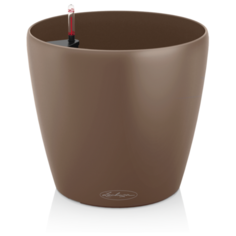 Кашпо LECHUZA CLASSICO Color 18 с автополивом, 19 х 17 см мускатный
