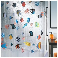 Штора для ванной Spirella Fish многоцветный