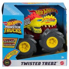 Монстр-трак Hot Wheels Monster Trucks Mega-Wrex 1:43, красный/желтый/черный