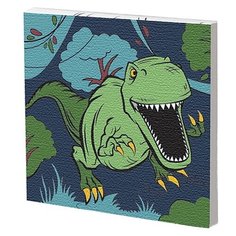 Школа талантов Картина по номерам "Динозавр в джунглях" 15х15 см (4719043)