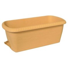 Горшок для цветов БАЛКОННЫЙ LE JARDIN 40 см. Размер: 40 х 19,5 х 15,5 см. Цвет: ЗОЛОТОЙ, ТЕК.А.ТЕК, Россия