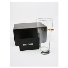 Бокал пивной с пулей в подарочном футляре (BOX)